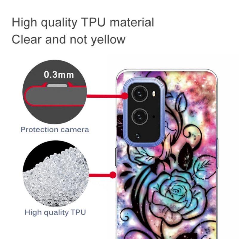 Coque Oneplus 9 Fleur Graphique