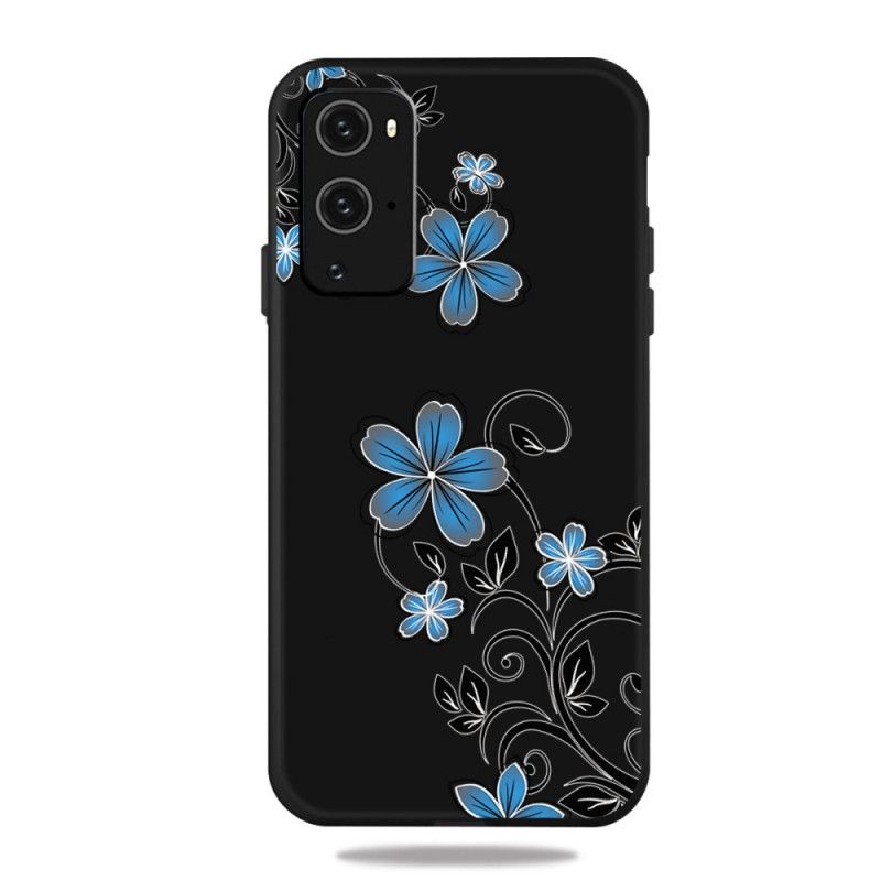 Coque Oneplus 9 Fleurs Bleues