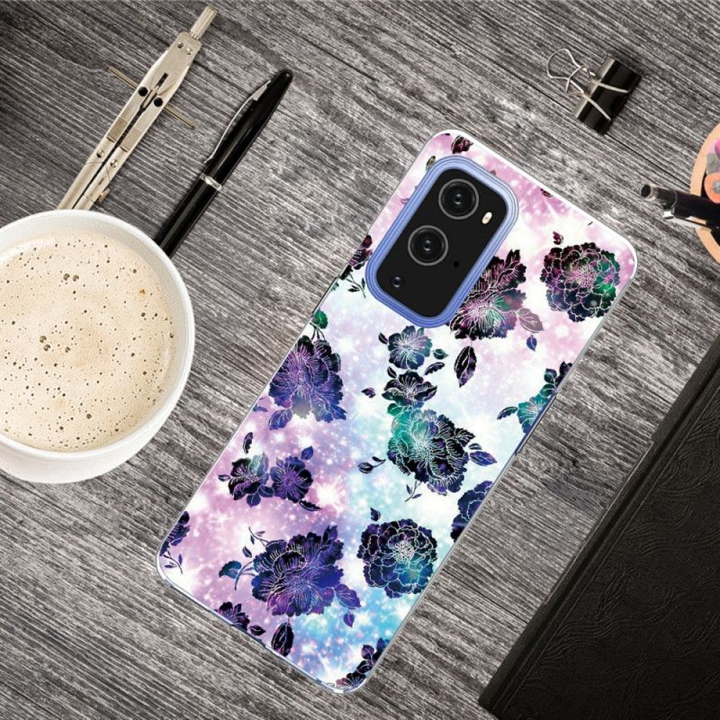 Coque Oneplus 9 Fleurs Vintage Colorées