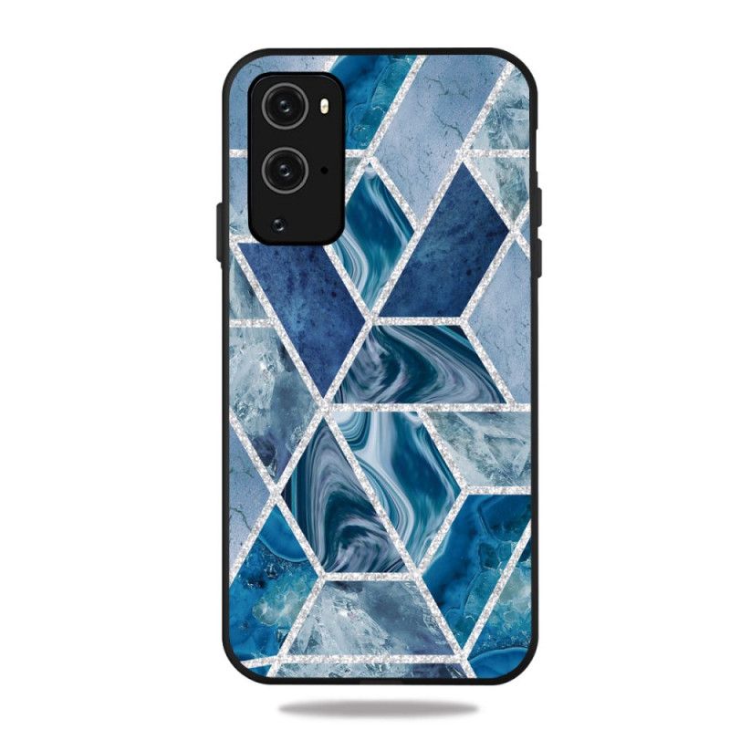 Coque Oneplus 9 Marbre Paillettes