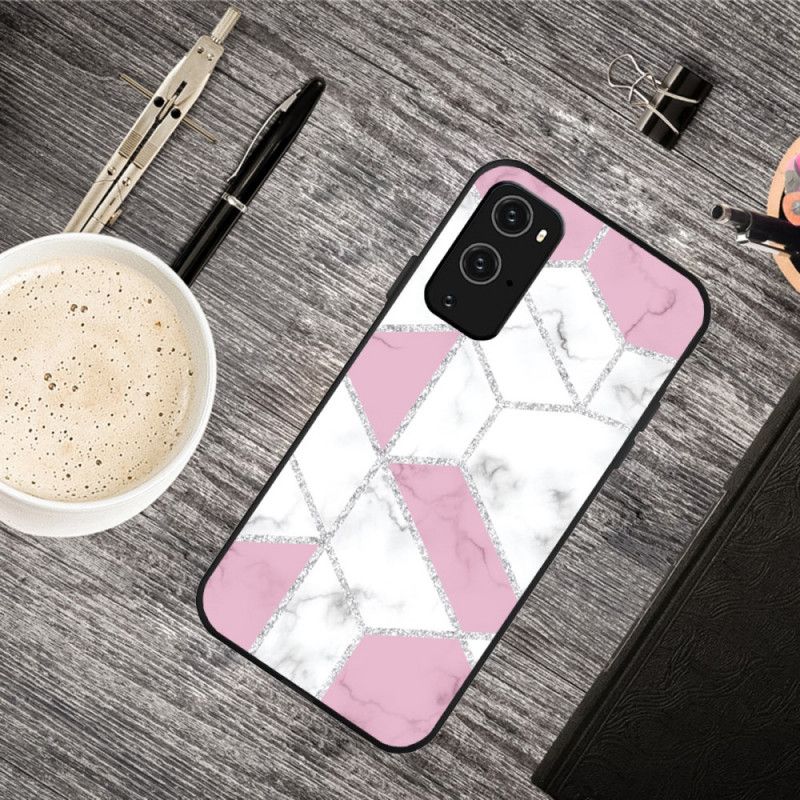 Coque Oneplus 9 Marbre Paillettes