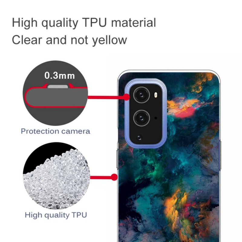 Coque Oneplus 9 Nuages Colorés