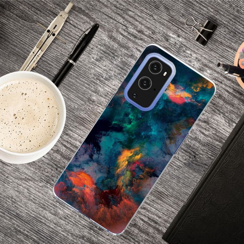 Coque Oneplus 9 Nuages Colorés