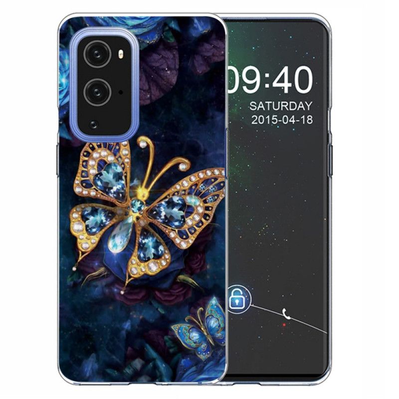 Coque Oneplus 9 Papillon Luxe