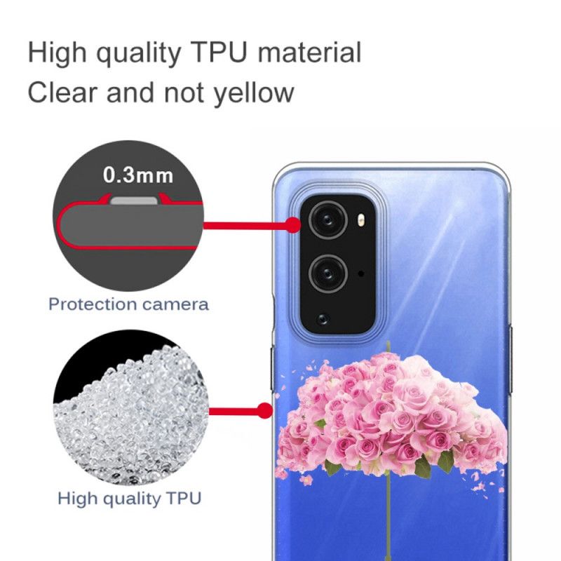 Coque Oneplus 9 Parapluie En Roses