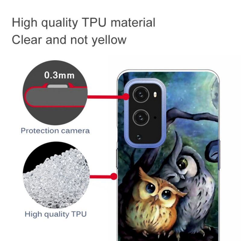 Coque Oneplus 9 Peinture Hiboux