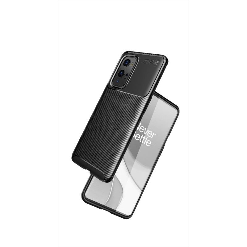 Coque Oneplus 9 Pro Flexible Texture Fibre Carbone