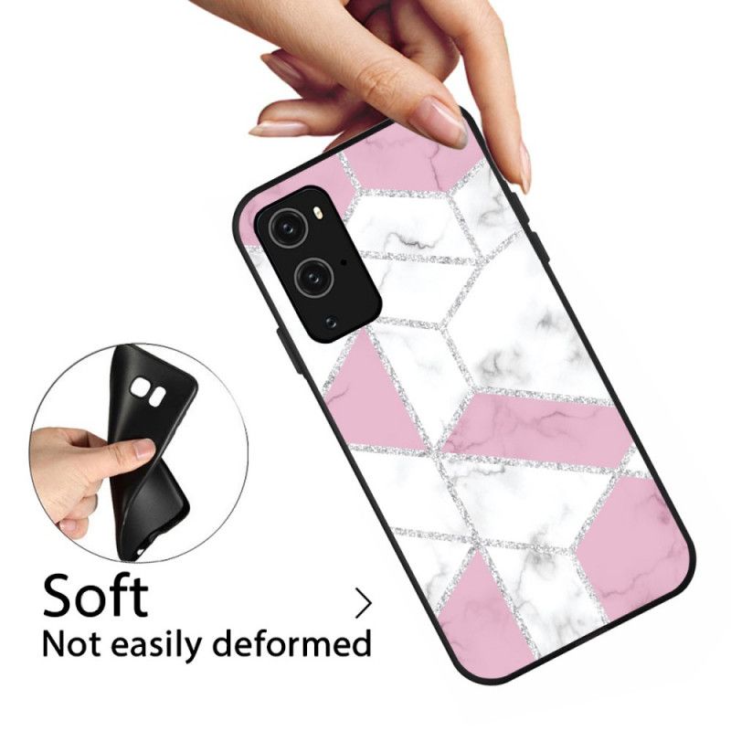 Coque Oneplus 9 Pro Marbre Paillettes