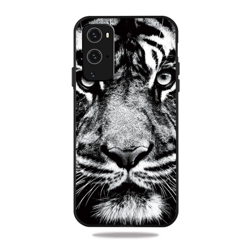 Coque Oneplus 9 Pro Tigre Noir Et Blanc