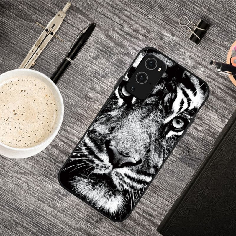 Coque Oneplus 9 Pro Tigre Noir Et Blanc