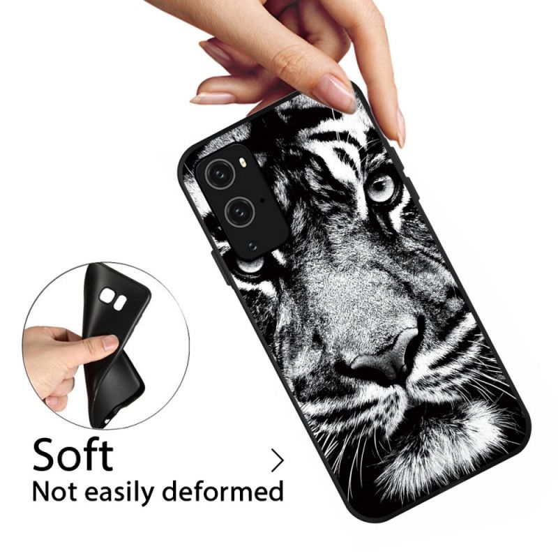 Coque Oneplus 9 Pro Tigre Noir Et Blanc