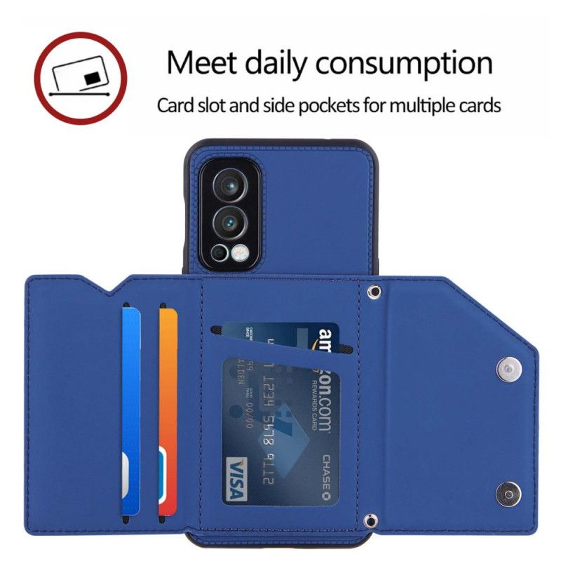 Coque OnePlus Nord 2 5G Multi-cartes Support Sangle