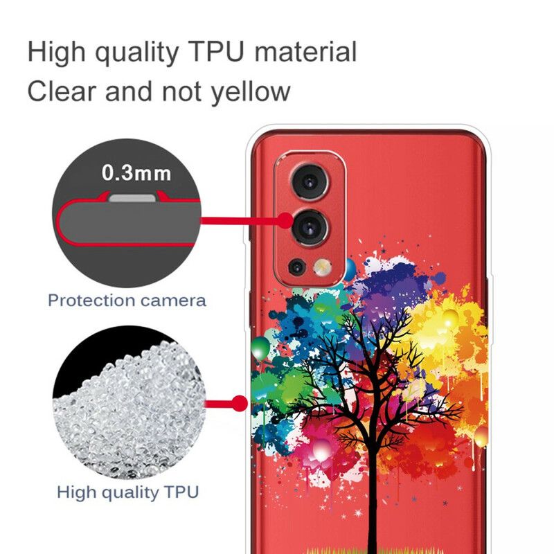 Coque OnePlus Nord 2 5G Transparente Arbre Aquarelle