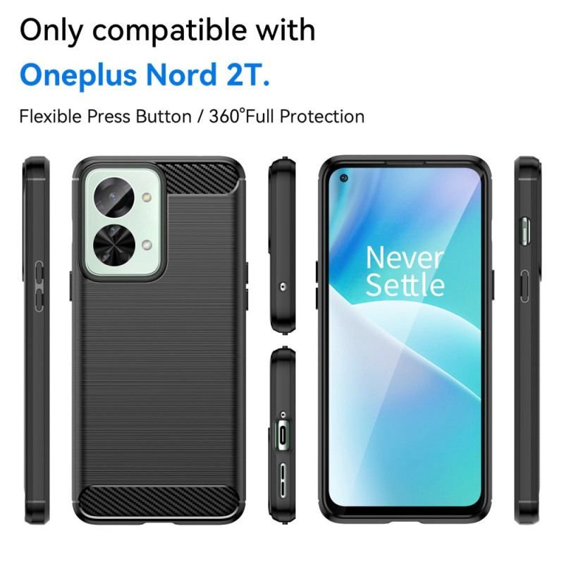 Coque OnePlus Nord 2T 5G Sobre Carbone Brossée