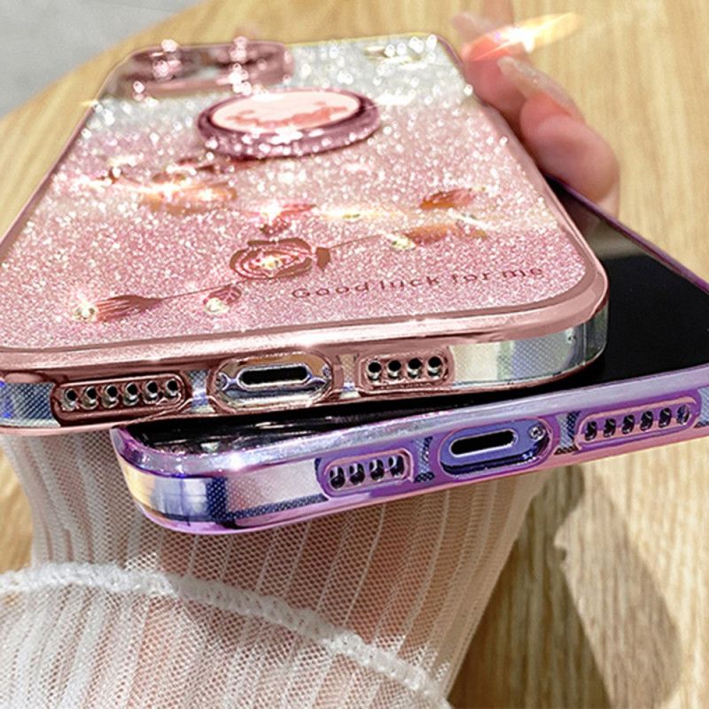 Coque OnePlus Nord 4 Anneau-Support Paillettes et Strass KADEM