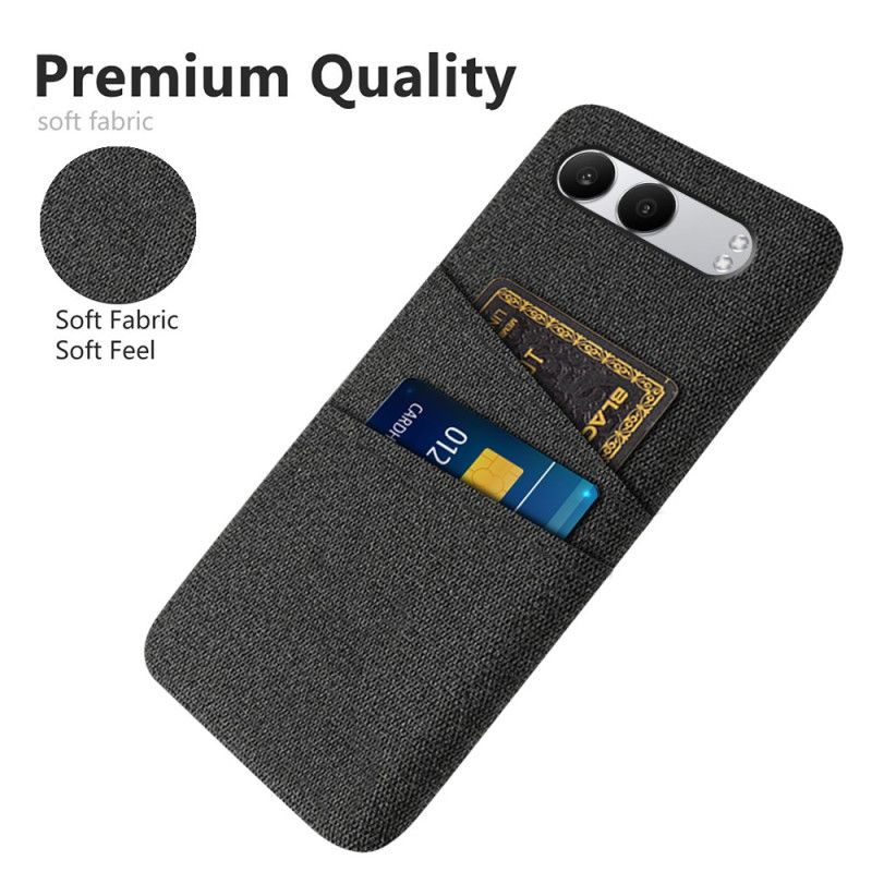 Coque OnePlus Nord 4 Tissu Porte-Cartes