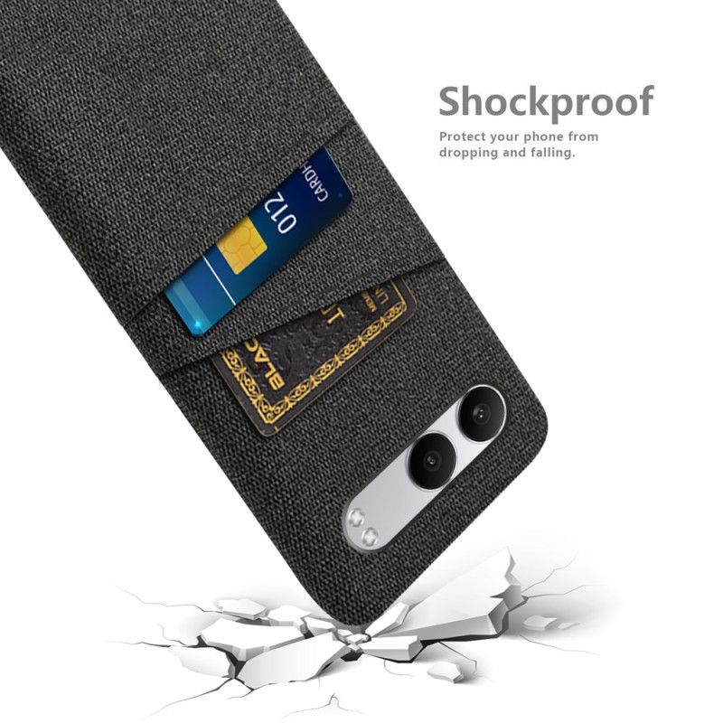 Coque OnePlus Nord 4 Tissu Porte-Cartes