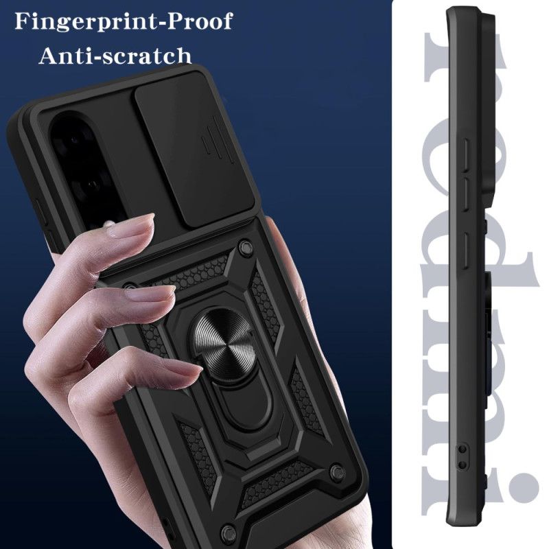 Coque OnePlus Nord 5 Couvercle Coulissant pour Caméra et Support