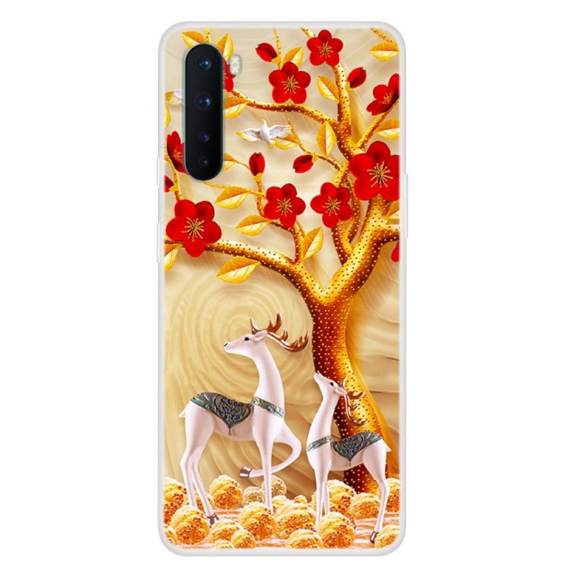 Coque Oneplus Nord Arbre Doré