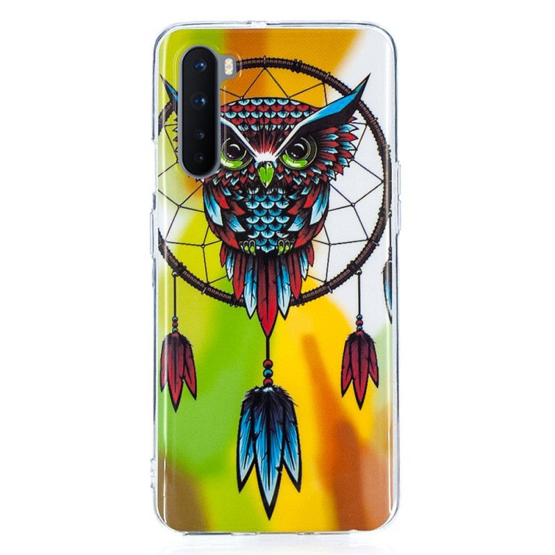 Coque Oneplus Nord Attrape Rêves Hibou Fluorescente