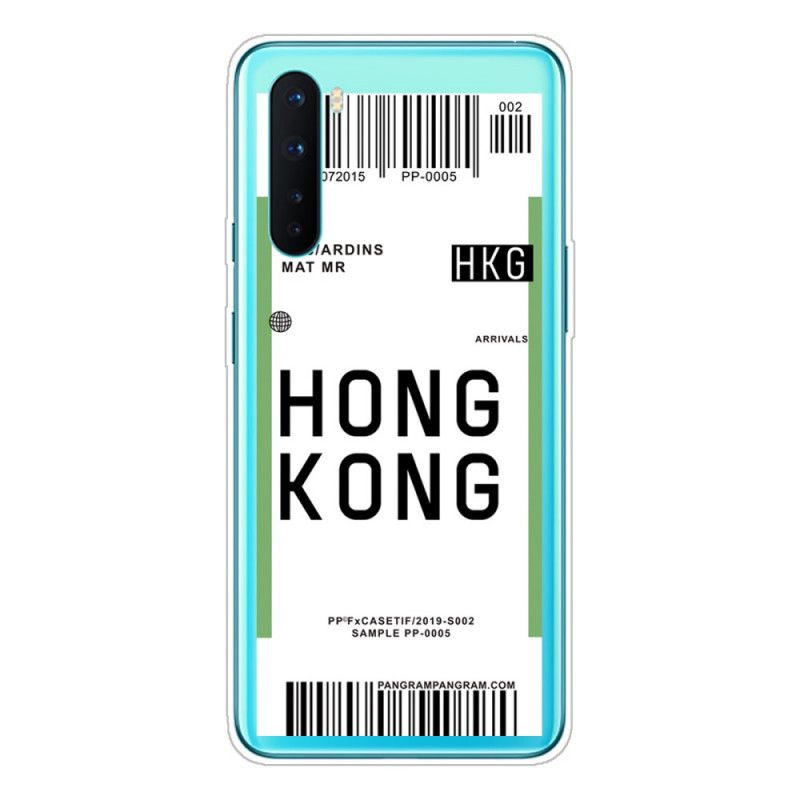Coque Oneplus Nord Boarding Pass To Hong Kong
