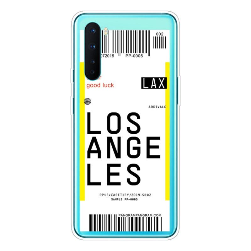 Coque Oneplus Nord Boarding Pass To Los Angeles