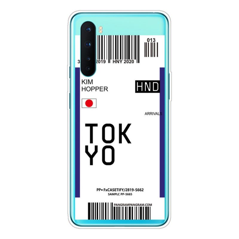Coque Oneplus Nord Boarding Pass To Tokyo