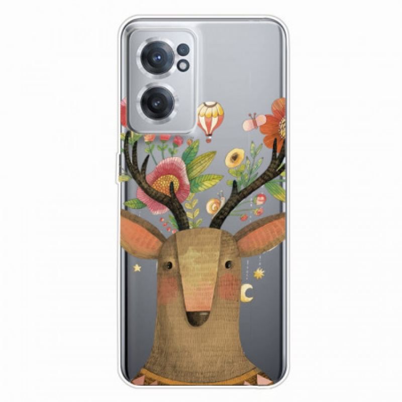 Coque OnePlus Nord CE 2 5G Cerf en Fleurs