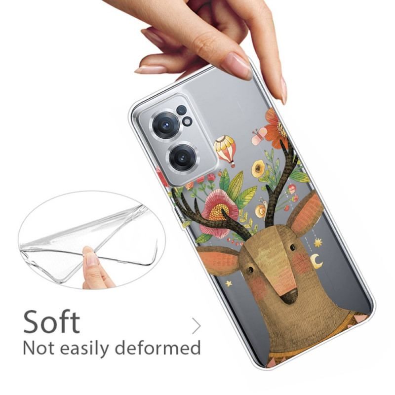 Coque OnePlus Nord CE 2 5G Cerf en Fleurs