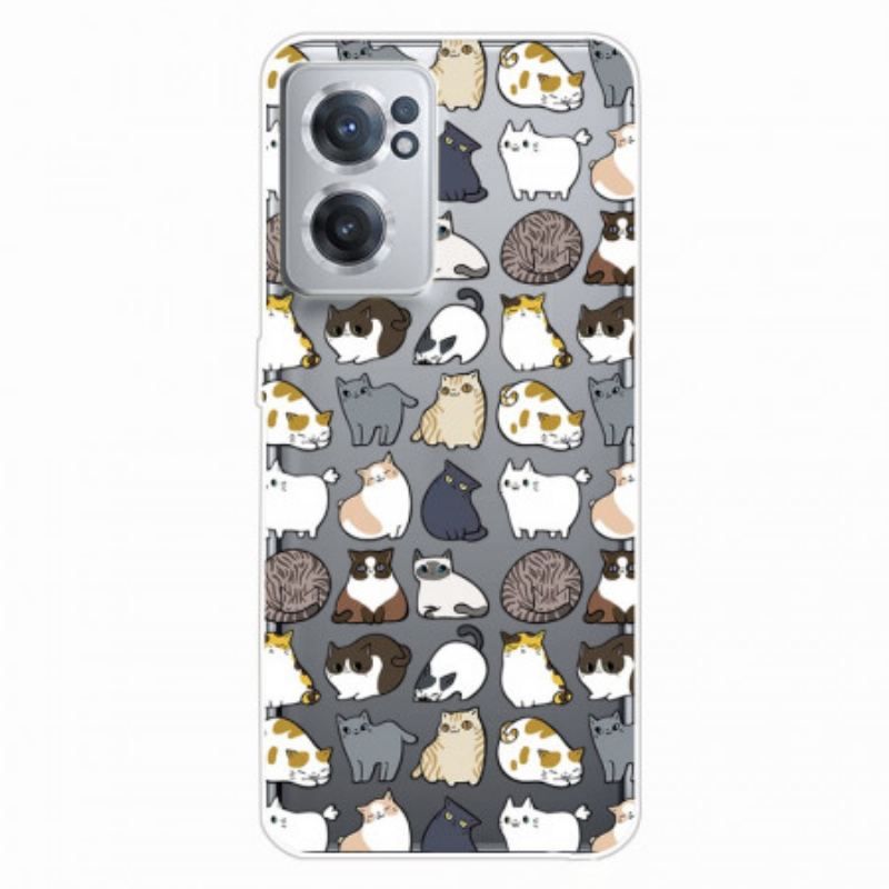 Coque OnePlus Nord CE 2 5G Chats du Monde