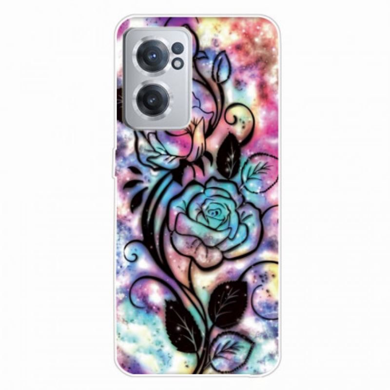 Coque OnePlus Nord CE 2 5G Fleurs Psychédéliques