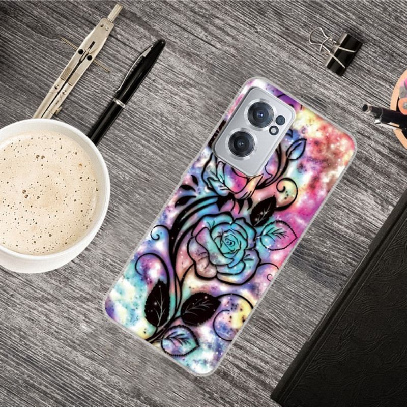 Coque OnePlus Nord CE 2 5G Fleurs Psychédéliques