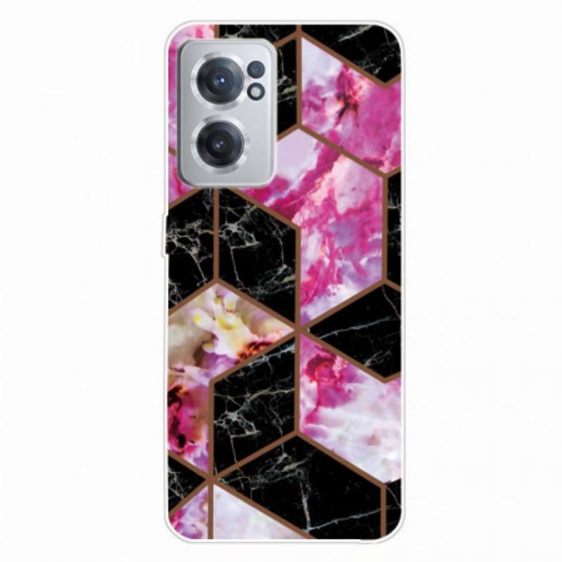 Coque OnePlus Nord CE 2 5G Marbre Noir et Rose