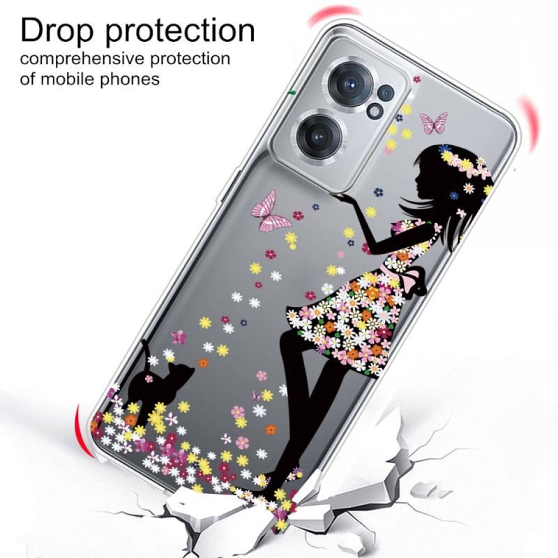 Coque OnePlus Nord CE 2 5G Robe en Fleurs