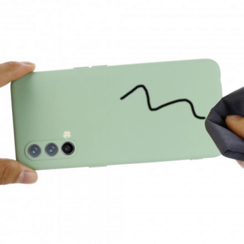 Coque OnePlus Nord CE 5G Silicone Liquide Avec Lanière