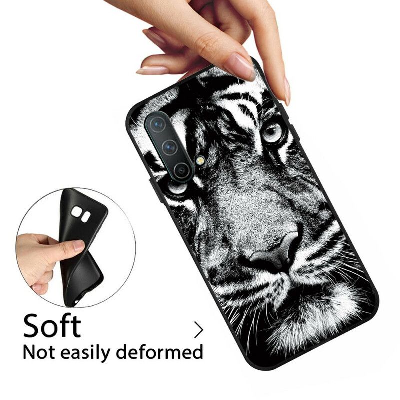 Coque OnePlus Nord CE 5G Tigre Noir Et Blanc