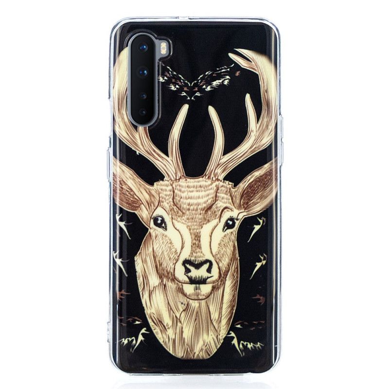 Coque Oneplus Nord Cerf Majestueux Fluorescente