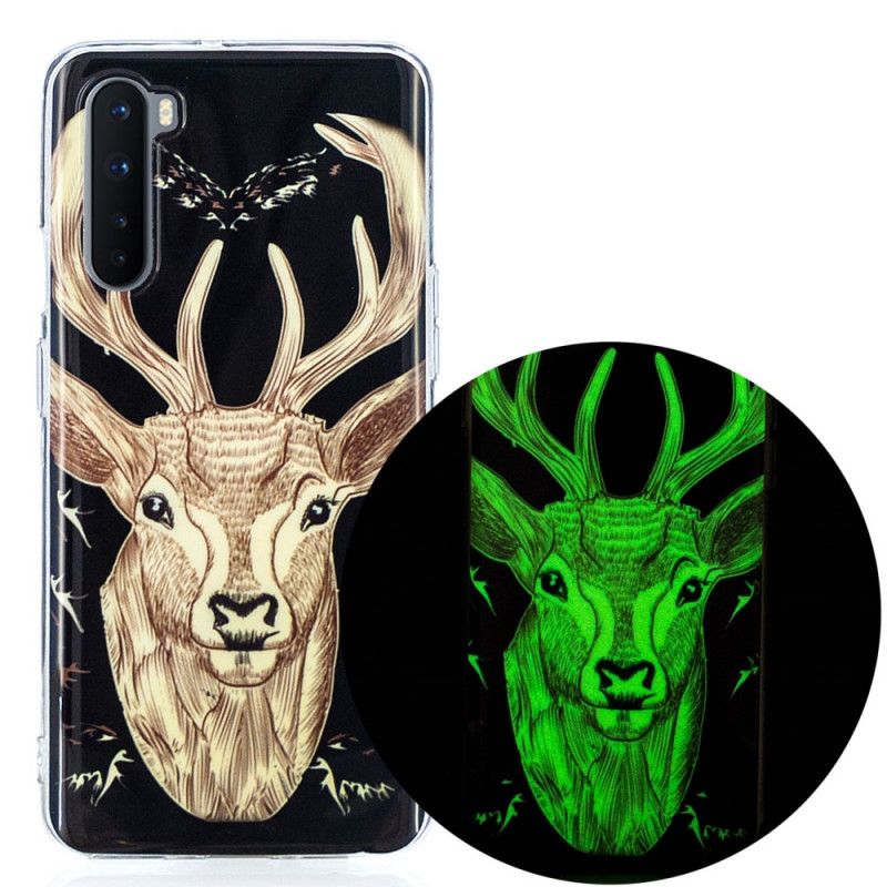 Coque Oneplus Nord Cerf Majestueux Fluorescente