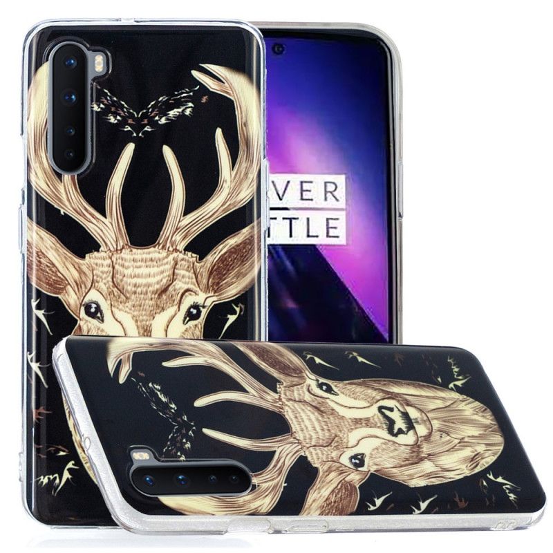 Coque Oneplus Nord Cerf Majestueux Fluorescente