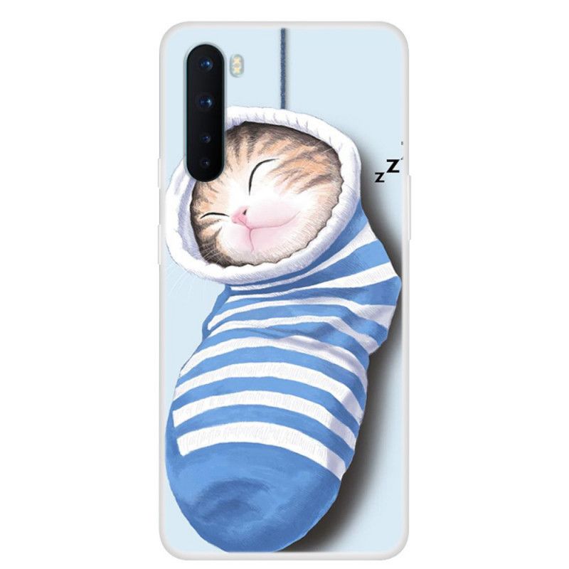 Coque Oneplus Nord Chaton Endormi