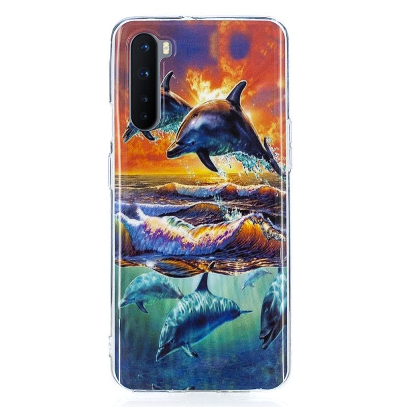 Coque Oneplus Nord Dauphins En Liberté