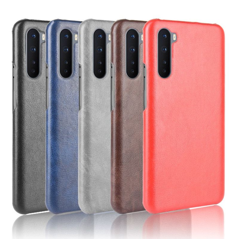 Coque Oneplus Nord Effet Cuir Litchi Performance