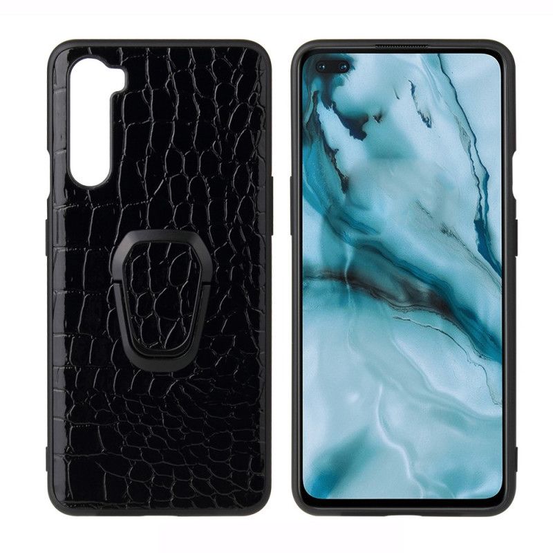 Coque Oneplus Nord Effet Peau De Crocodile Anneau-support