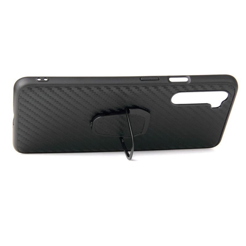 Coque Oneplus Nord Fibre Carbone Anneau-support