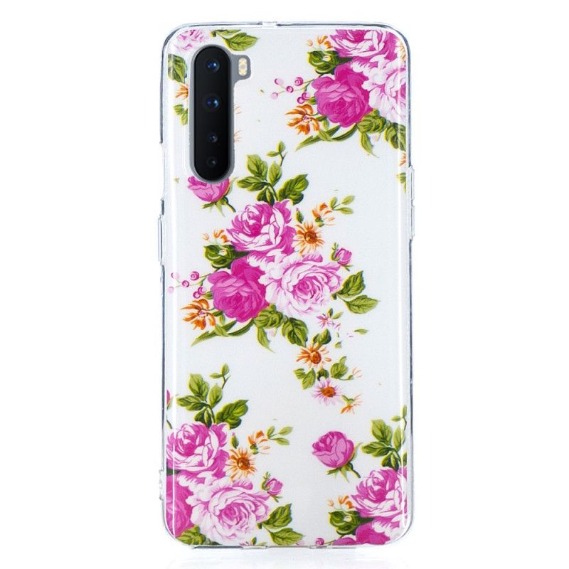 Coque Oneplus Nord Fleurs Liberty Fluorescente