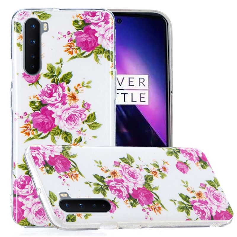 Coque Oneplus Nord Fleurs Liberty Fluorescente