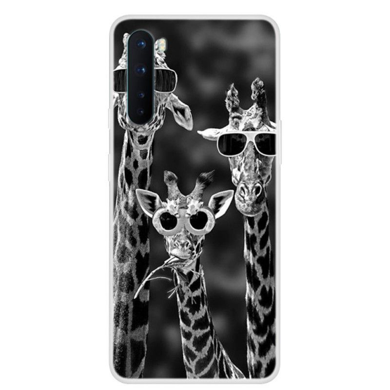 Coque Oneplus Nord Girafes À Lunettes