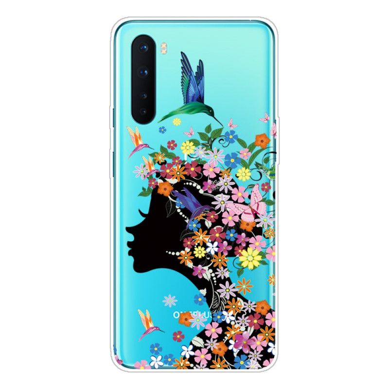 Coque Oneplus Nord Jolie Tête Fleurie