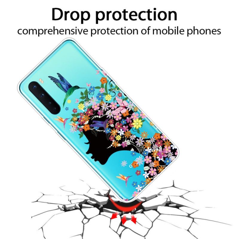 Coque Oneplus Nord Jolie Tête Fleurie