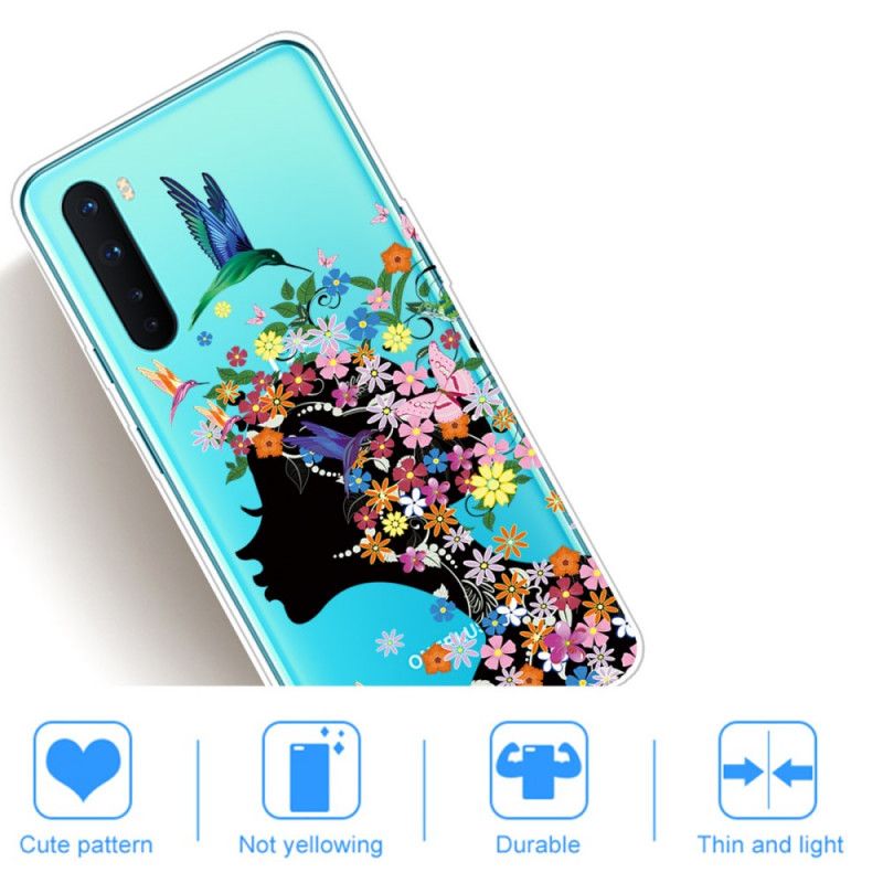 Coque Oneplus Nord Jolie Tête Fleurie